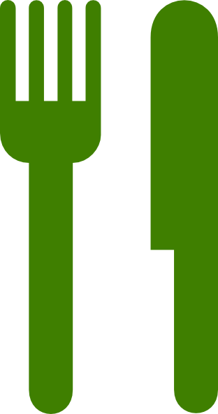 Green Knife And Fork Clip Art At Vector Clip Art - Green Knife And Fork (312x592)