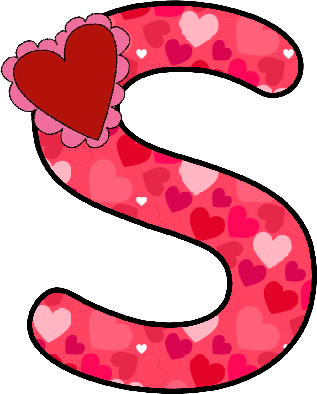 Ch B *✿* Alfabeto Corazon De Kid Sparkz - Alphabet (1089x1340)