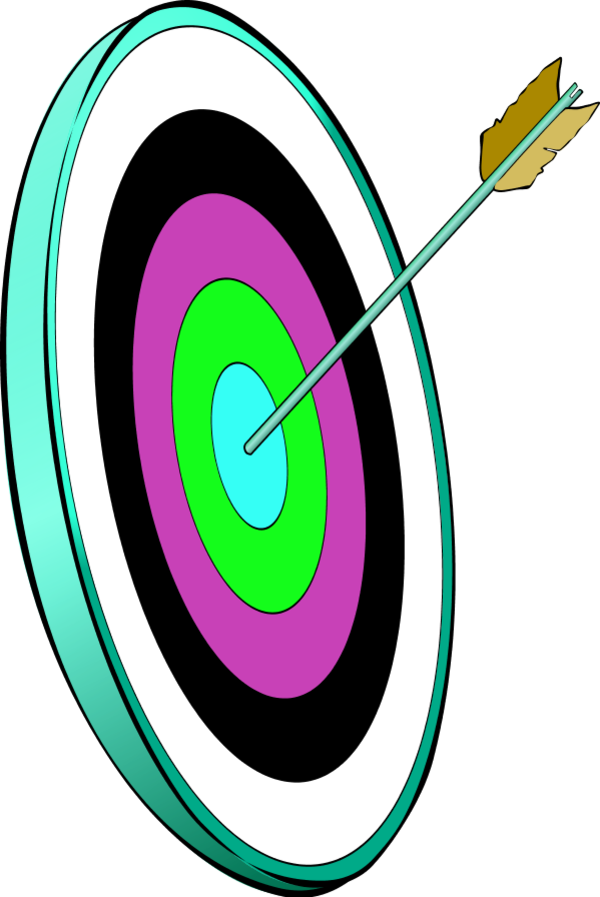 Dart Arrow In The Smallest Circle - Arrow In Target Transparent (600x897)