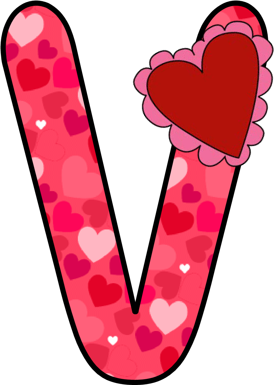 Ch B *✿* Alfabeto Corazon De Kid Sparkz - Ch B * ✿ * Alfabeto De San Valentin Q Png (985x1340)