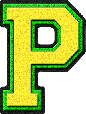 Letter P Yellow Green (300x400)
