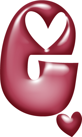 Alfabeto Muy Grande Con Corazones - Moldes De Letras Con Corazones (342x572)