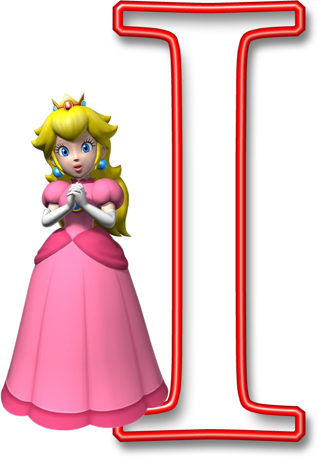Alfabeto Mario Bros - Super Mario Princess Peach (650x937)