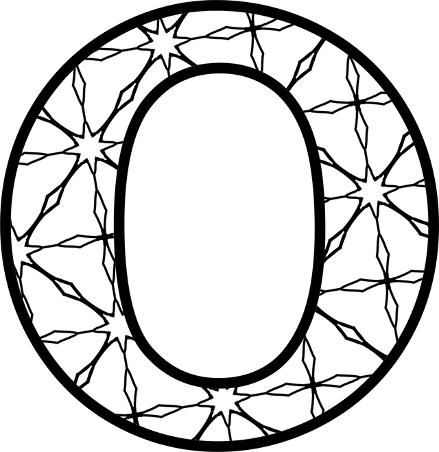 Here's A Set Of Printable Alphabet Letters To Download - Colour In Letter O (640x659)