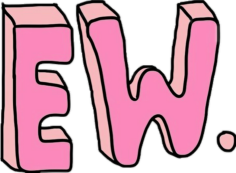 Ew Banner Sticker Tumblr Letters - Stickers With Transparent Background (1024x749)