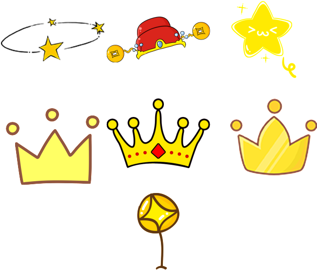 Hand-painted Cartoons And Crown Transparent Decorative - Cartoon (650x650)