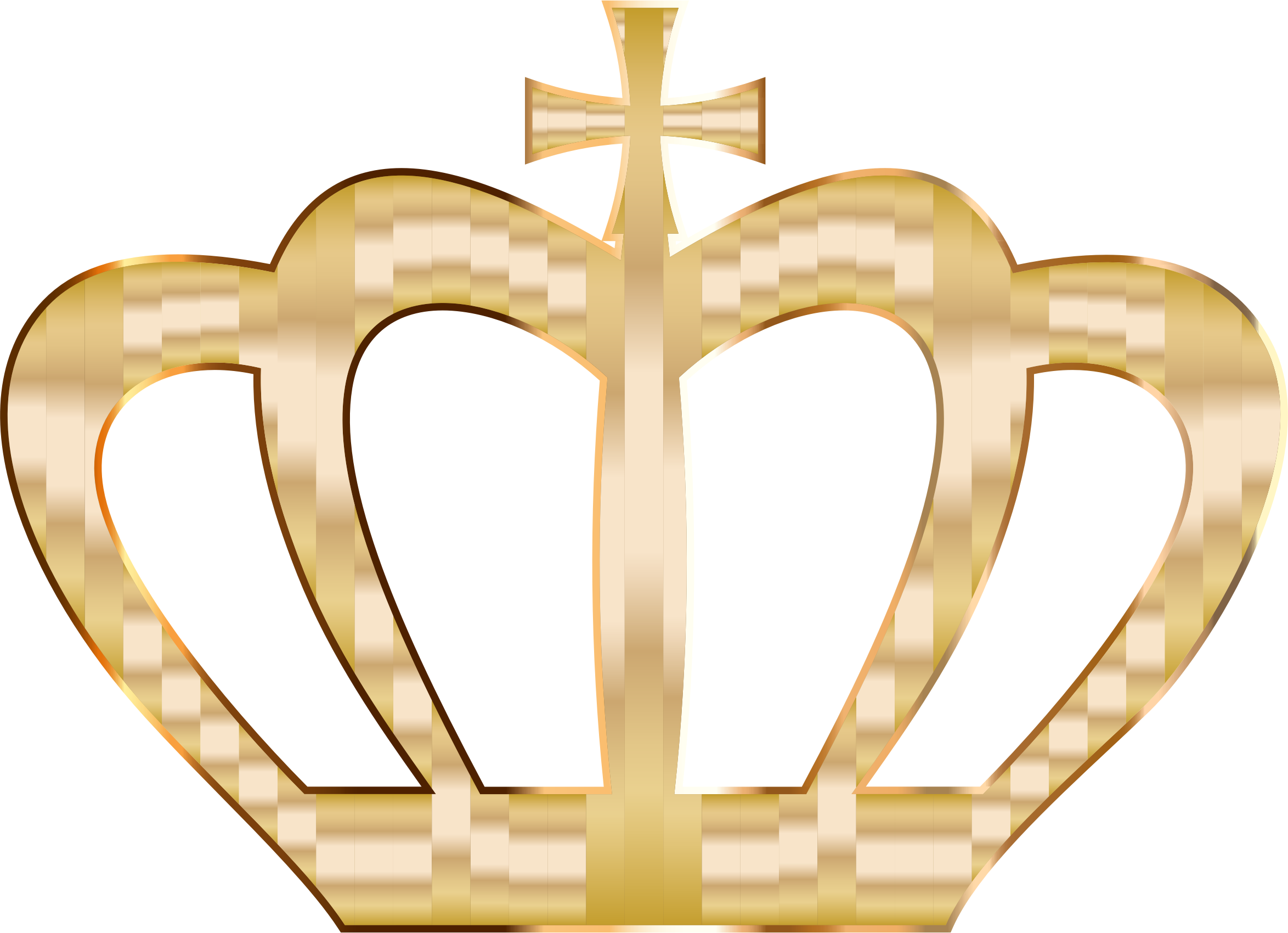 Crown Silhouette 2 No Background - Gold Crown No Background (2348x1700)