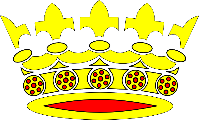 Country, King, Queen, Cartoon, Round, Free, Gold, Crown - Crown Clip Art (640x386)