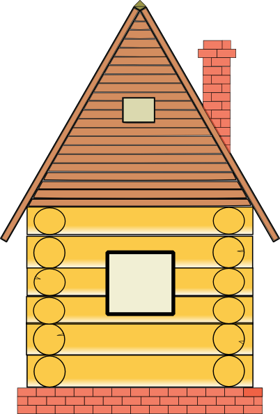 Source - - Wood House Clipart Png (402x593)