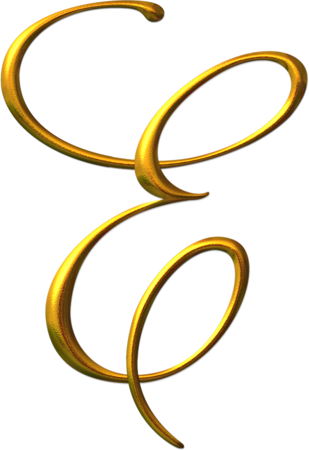 Exibir Todas As Imagens Na Pasta Alfabeto Dourado - Letra E Em Png (631x918)