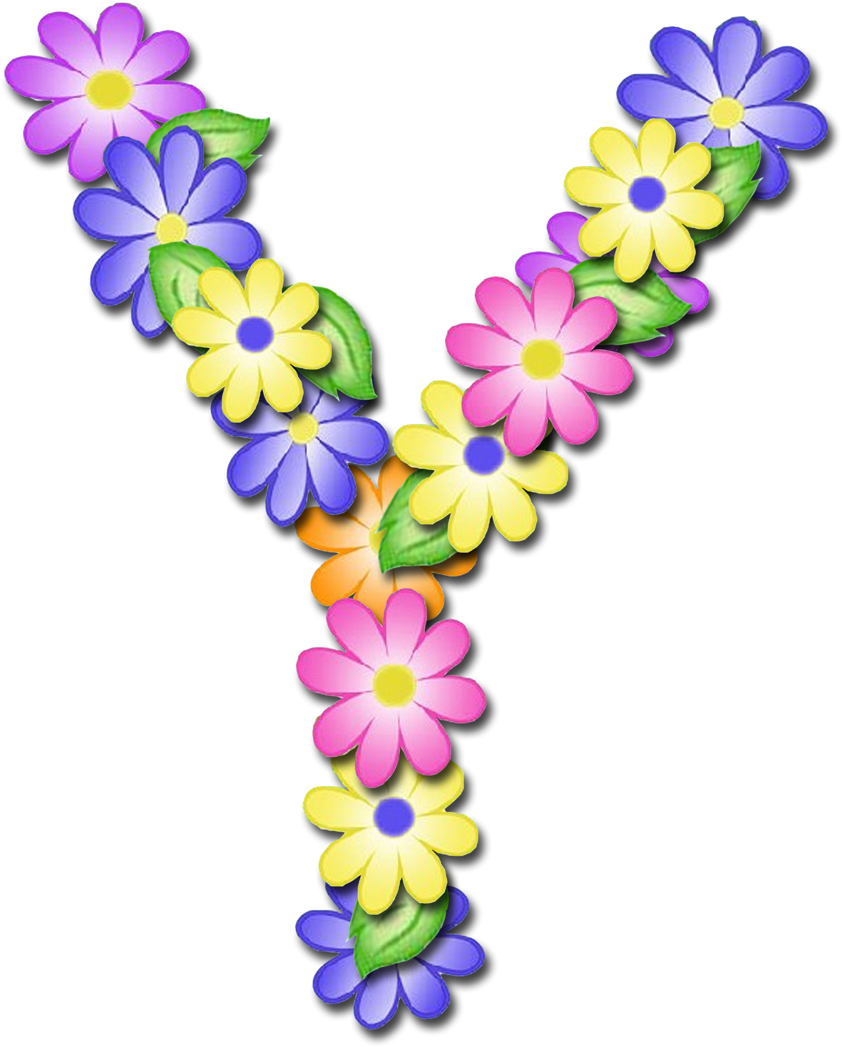 Alfabeto De Flores Letra B Png (1600x1536)