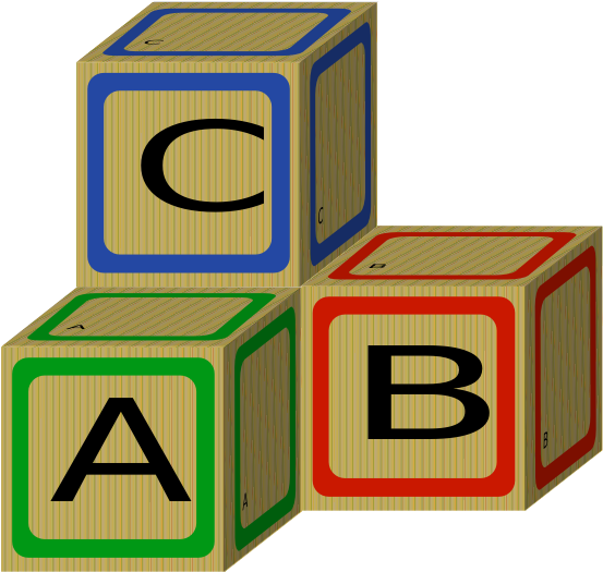 Box Clipart Abc - Block Clipart (600x524)