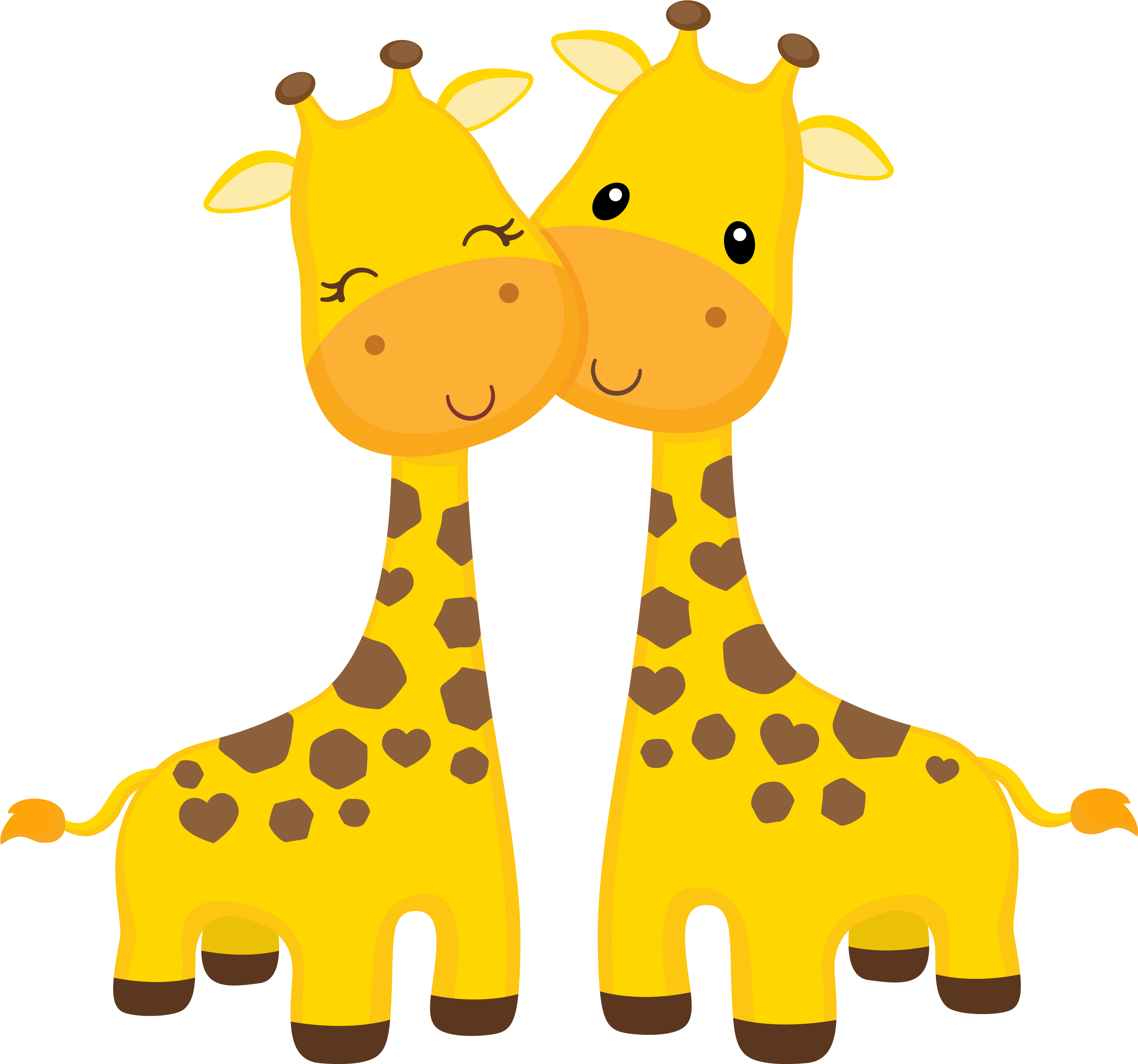 Safari Giraffe Clipart (3312x3098)
