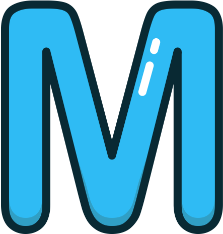 Blue Letter M Blue Letter M Alphabet Letters Icon Plant - Letter M Icon Png (1024x1024)
