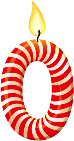 Birthday Candle 0 Png (269x500)