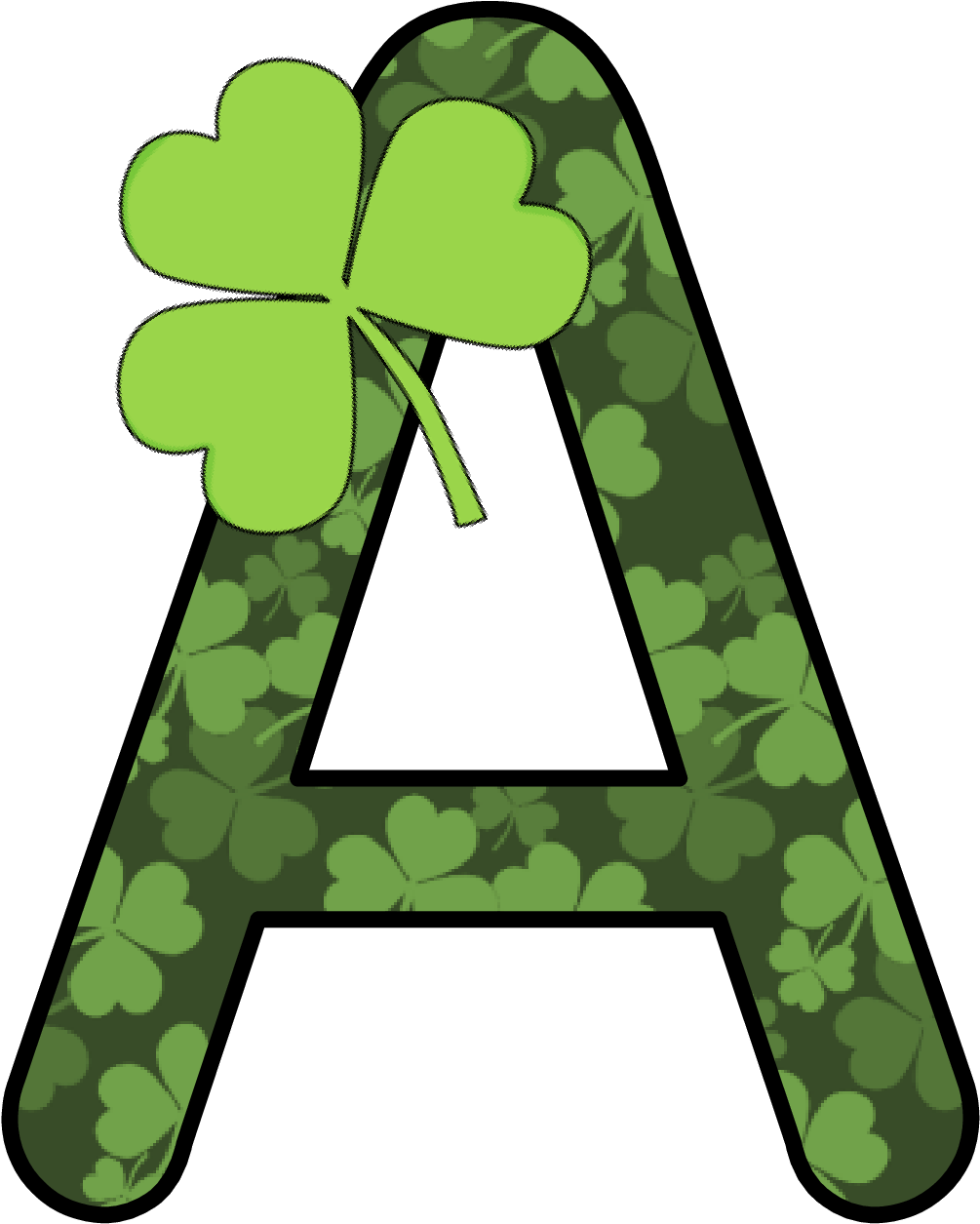 Ch B *✿* Alfabeto Trebol De Kid Sparkz - Alphabet (1049x1332)