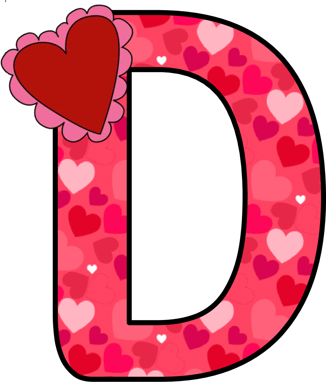 Ch B *✿* Alfabeto Corazon De Kid Sparkz - Alphabet Clipart Heart (1144x1344)