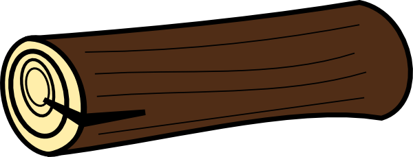 Wood Clipart Wooden Log - Log Clipart Png (600x229)