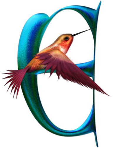 Flores Y Letras Para Decoupage - Letter (387x500)