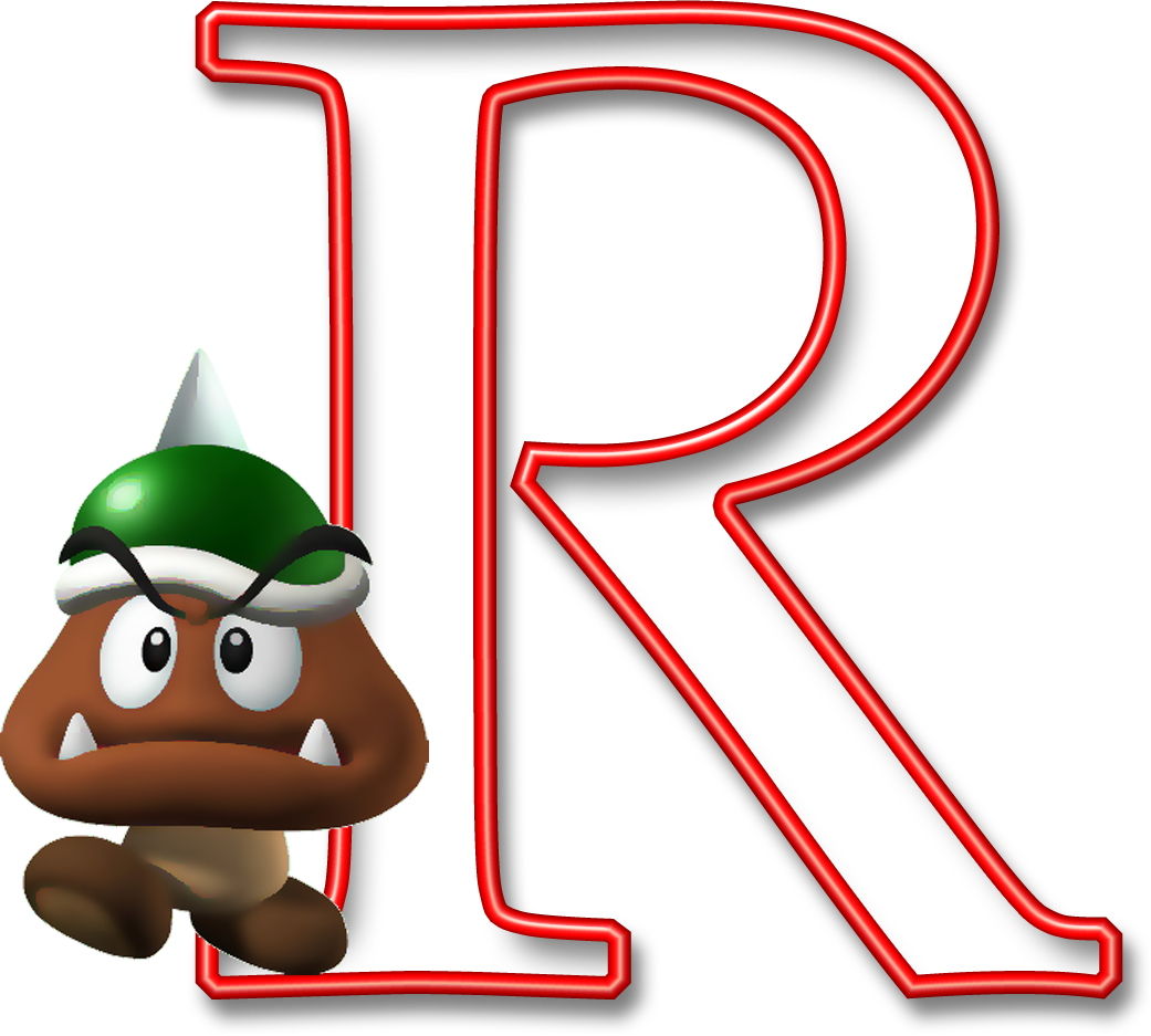 Alfabeto Mario Bros - Ch B * ✿ * Mario Bros T (1041x937)