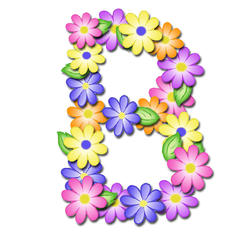 Https - //picasaweb - Google - Pastel Floralalphabet - Letra De Flores Moldes (512x484)