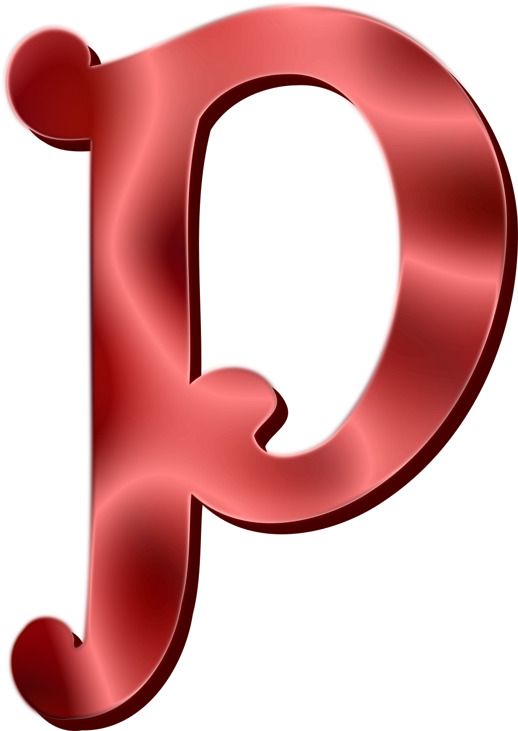 Letter P - P Alphabet Clipart (1686x2400)
