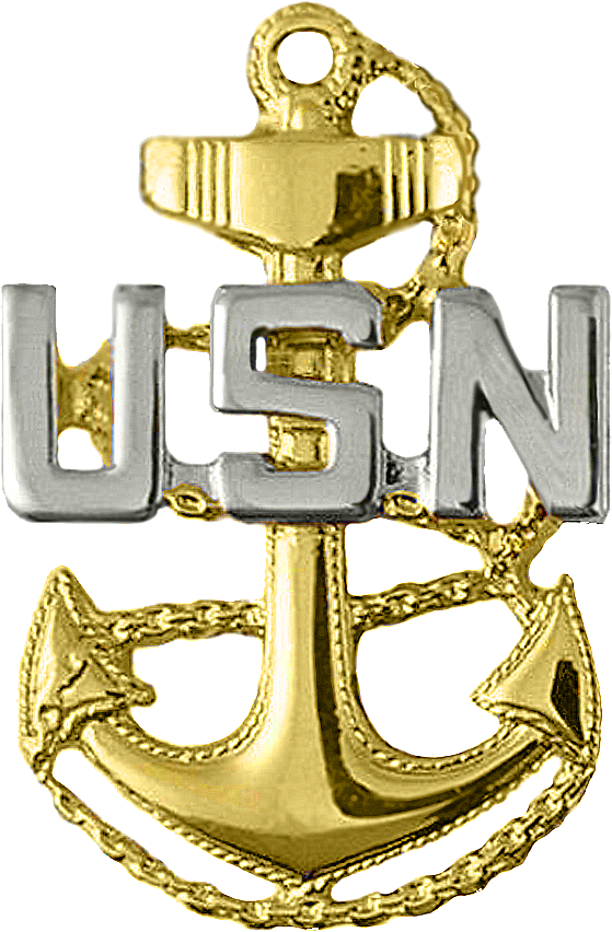 Chief Anchor Clip Art - Chief Petty Officer Collar Device (559x852)