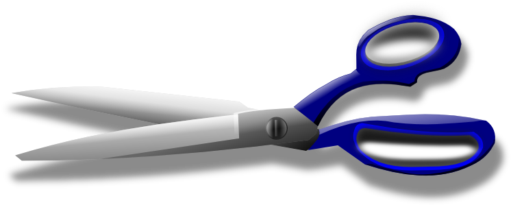 Clip Art 35 Scissors Remixed Clipartist - Clip Art (999x706)