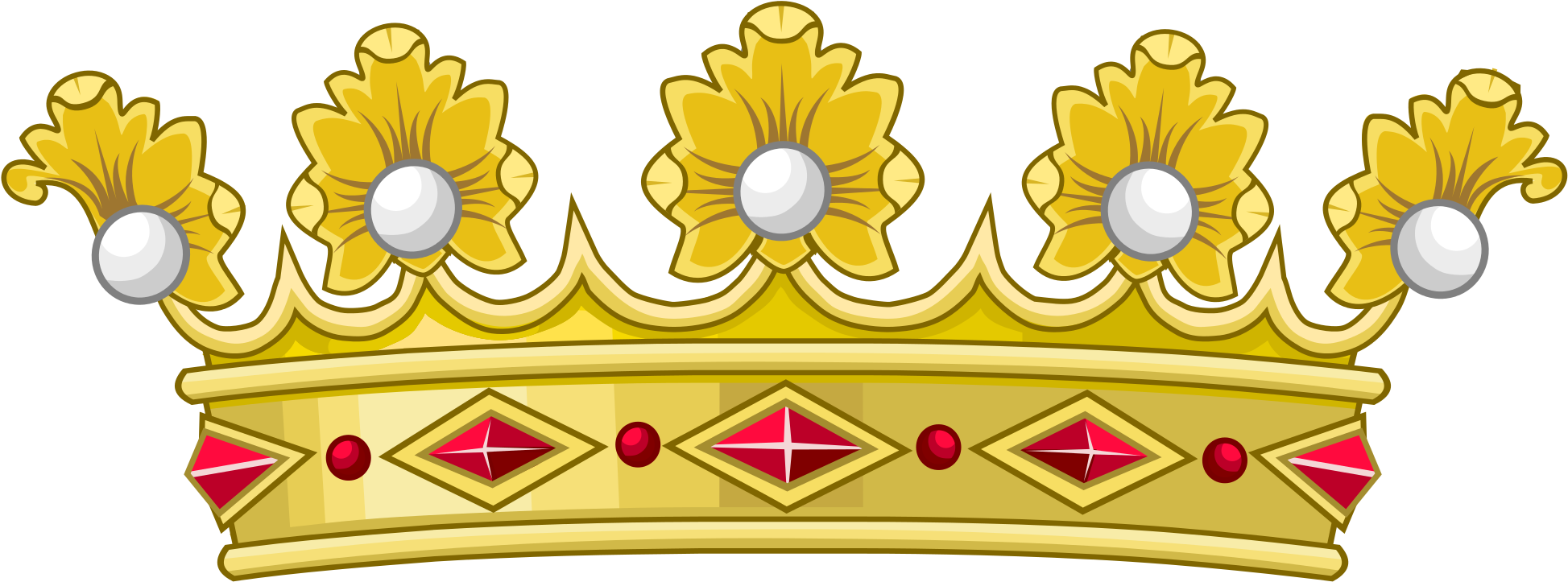 Crown Template 15, Buy Clip Art - Crown Of João Vi (2000x767)