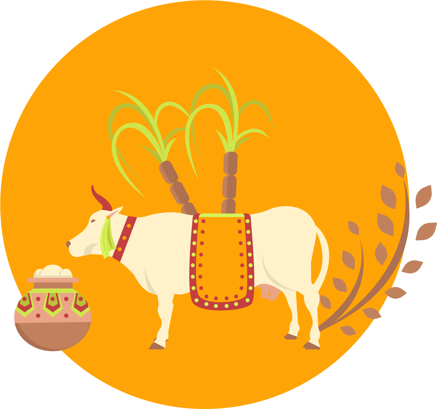 Thai Pongal Flat Design Euclidean Vector - Thai Pongal Flat Design Euclidean Vector (1500x1500)