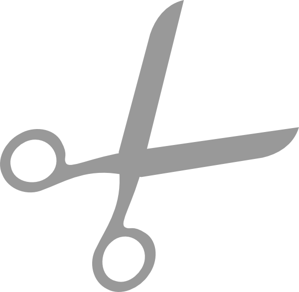 Small - Grey Scissors Png (600x586)