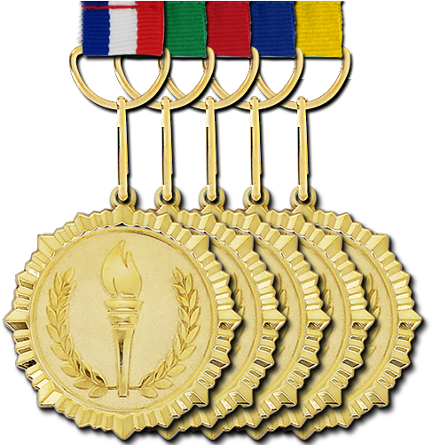 Gold Medal Background Png - Medal (500x500)
