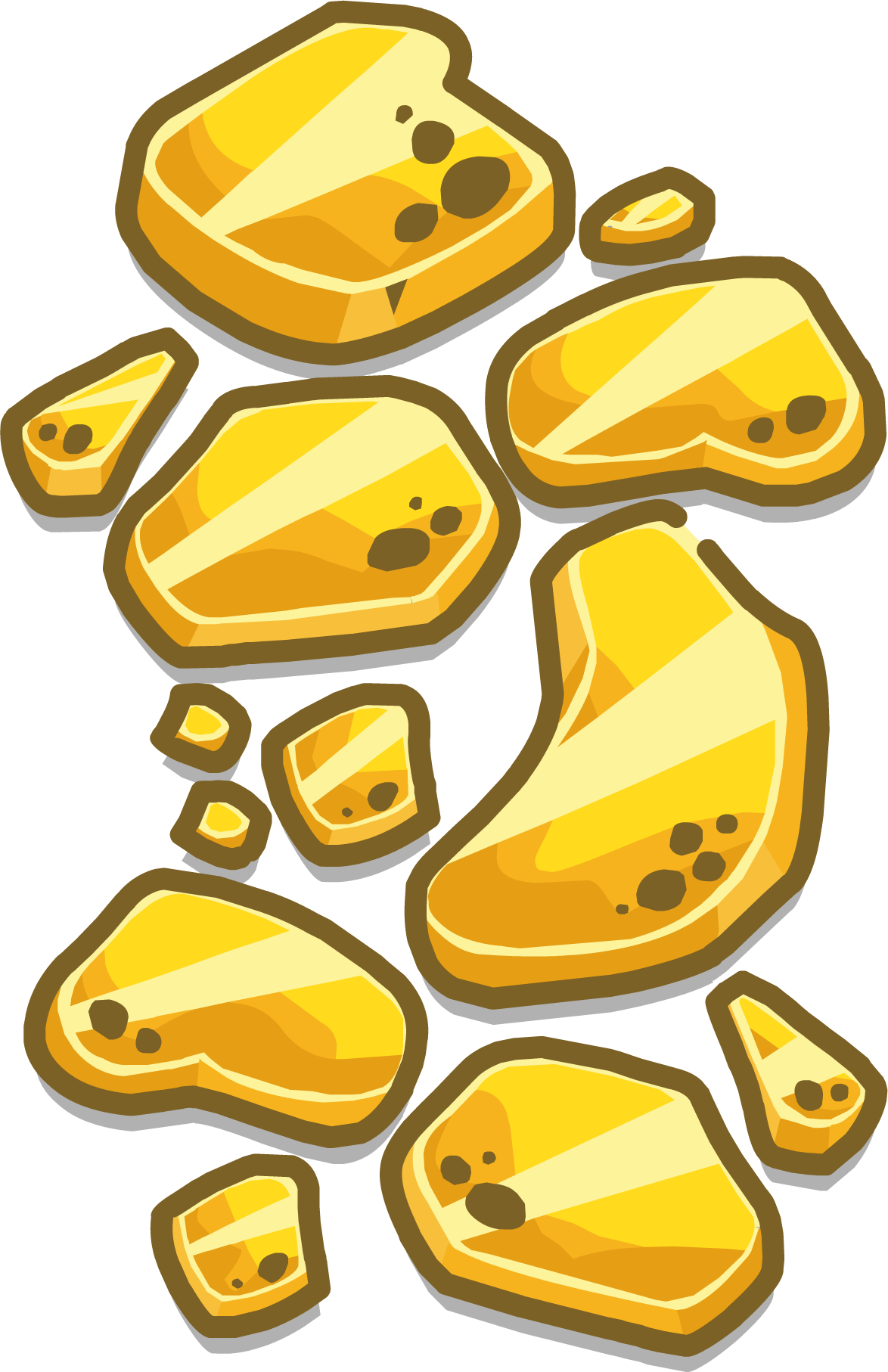 Gold Walkway Sprite 002 - Gold Sprite (1174x1814)