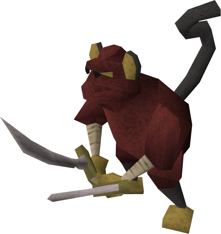 Monkey Knife Fighter - Runescape Apes (725x770)