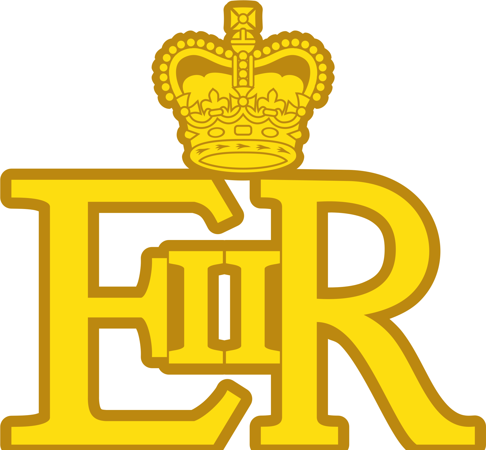 Open - Queen Elizabeth Ii Logo (2000x1842)