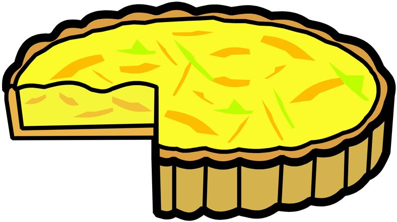 Pies Clipart Set Clip Art Set Of Pies Pumpkin Cherry - Quiche Clipart (800x800)