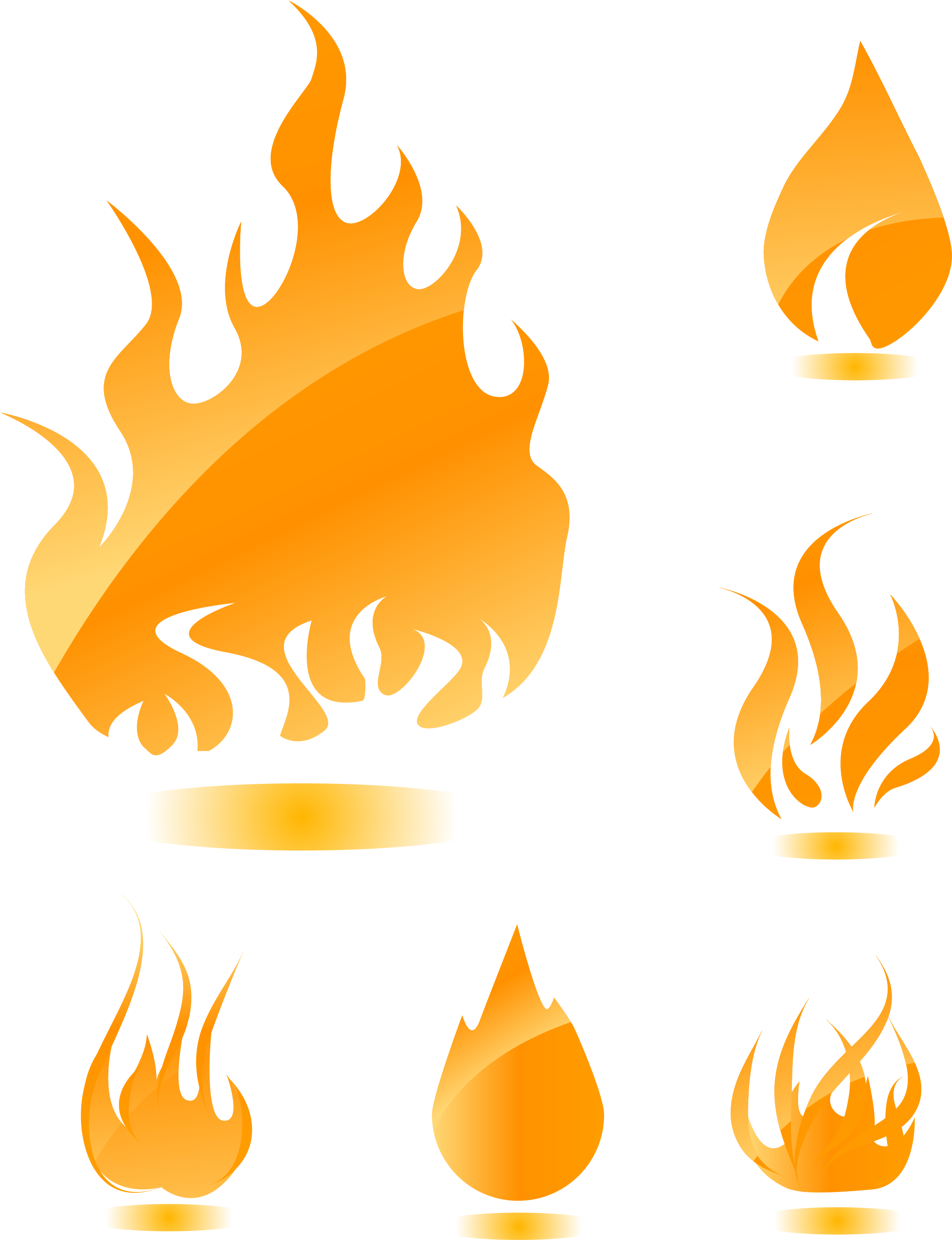 Flame Euclidean Vector Royalty-free Clip Art - Free Vector Fire (3125x3125)