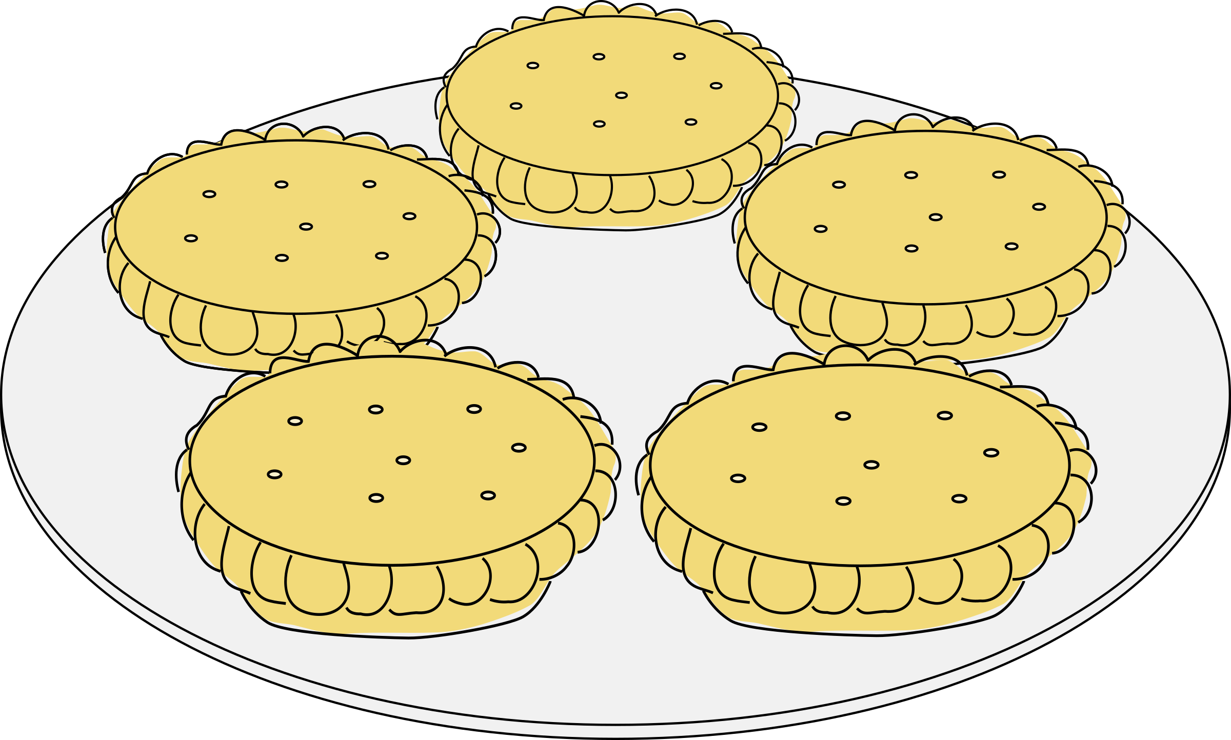 Pies Clipart Pi Pie - Mince Pie Clip Art (2400x1443)