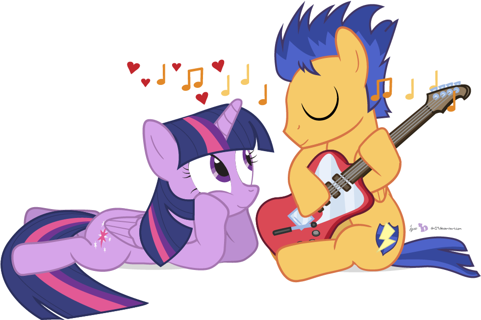 More Like Strummertime Serenade By Dm29 - Mlp Twilight Y Flash Ponis (1000x675)