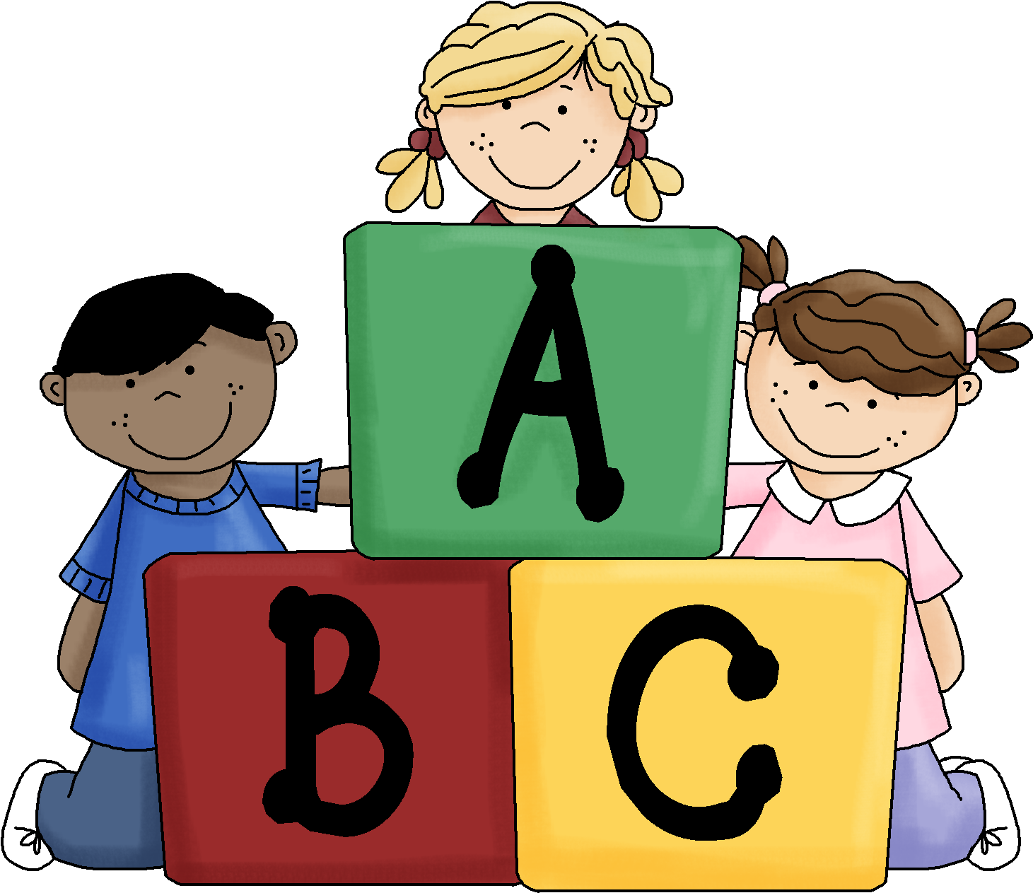 Abc Clipart 2 Image - Abc Blocks Clipart (1480x1349)