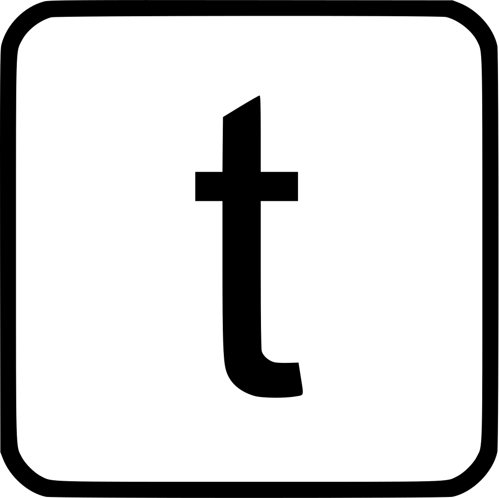 Alphabet Lowercase T Comments - Cross (981x980)