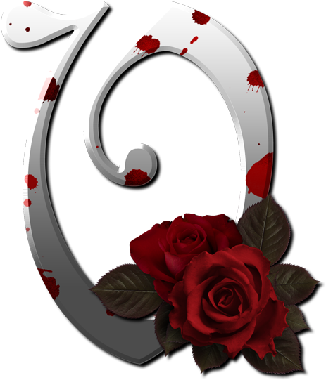 Numbers, Alphabet, Vii, Initial Letters, Clip Art, - Rose For J Alphabets (500x559)