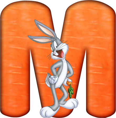 Clip Art - Bugs Bunny Alphabet (442x449)