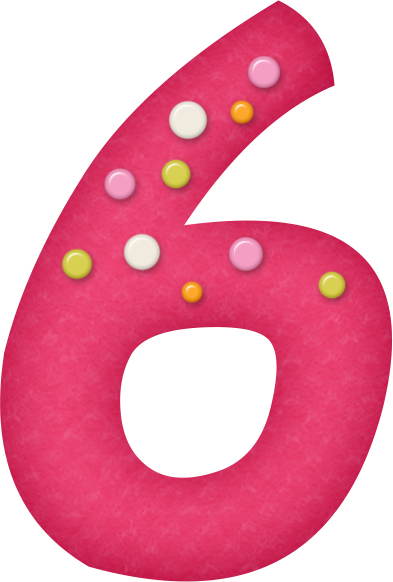 B *✿* Birthday Girl - Birthday Number 6 Png (393x582)