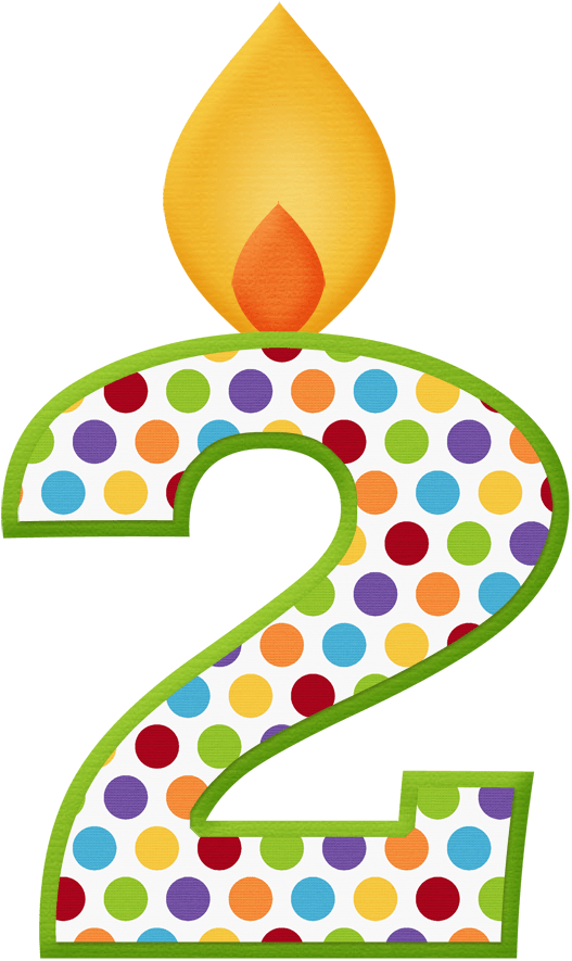 Aw Circus Candle 2 - 2 Birthday Clipart (527x885)