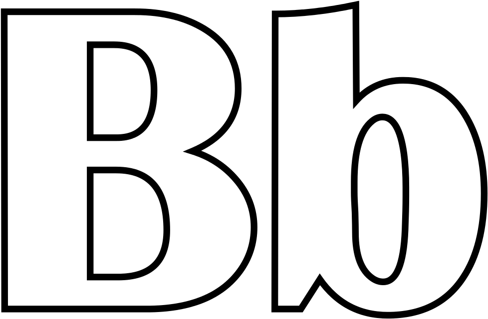 Letter B Coloring Worksheet Coloring Pages - Letter (1056x816)