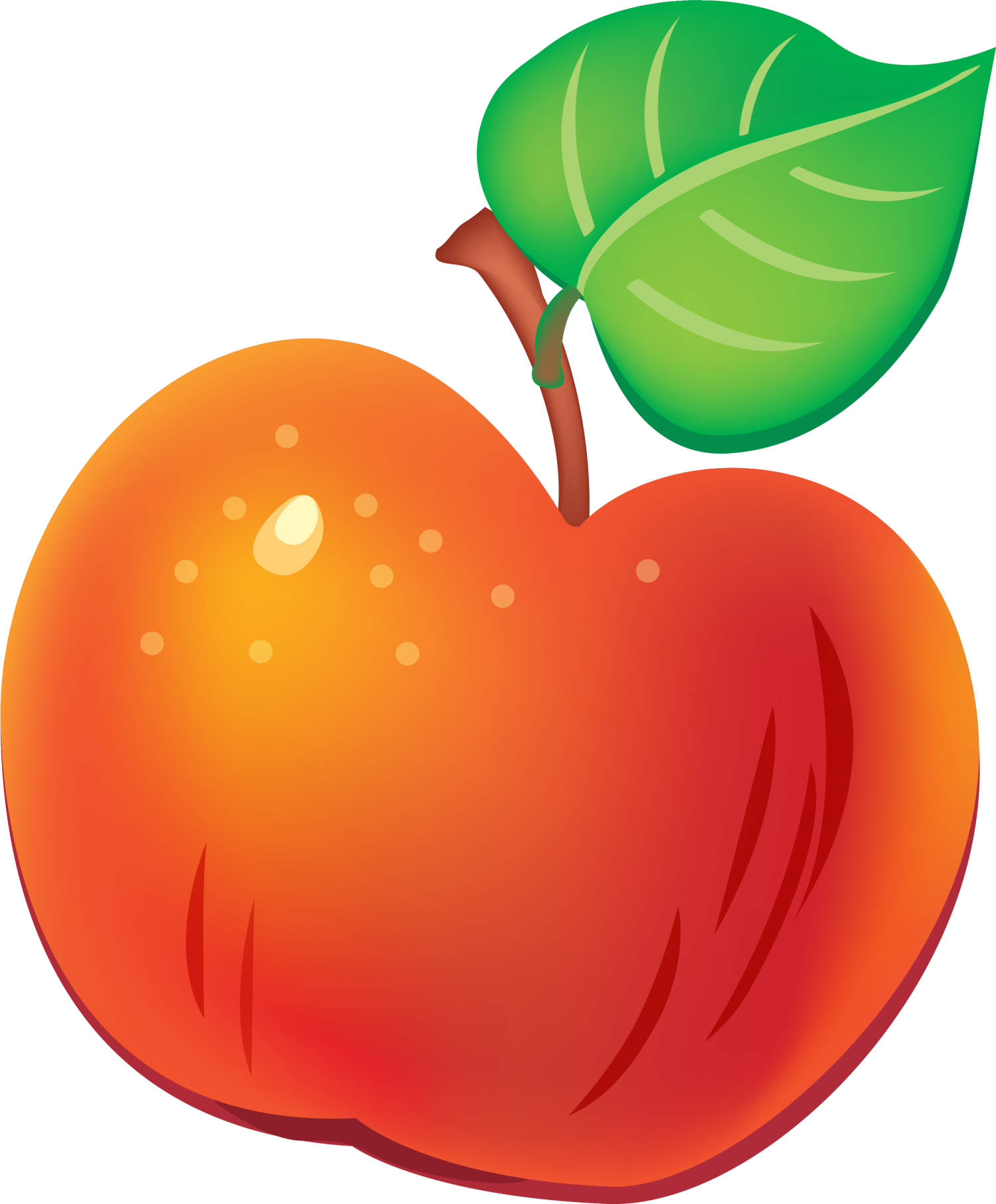 Apple Learning Arabic With Katkuti Learn To Draw Glow - Cartoon Fruit (1500x1813)