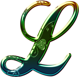 Alphabet Lettersviinumbersclip Artinitialsdecorated - Emblem (500x500)