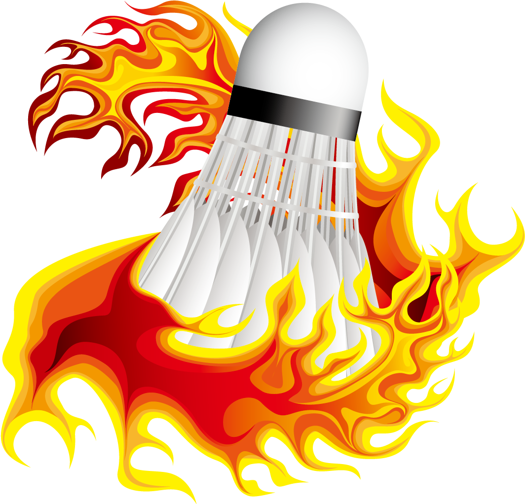 Bowling Ball Flame Euclidean Vector - Badminton Vector Png (1181x1181)