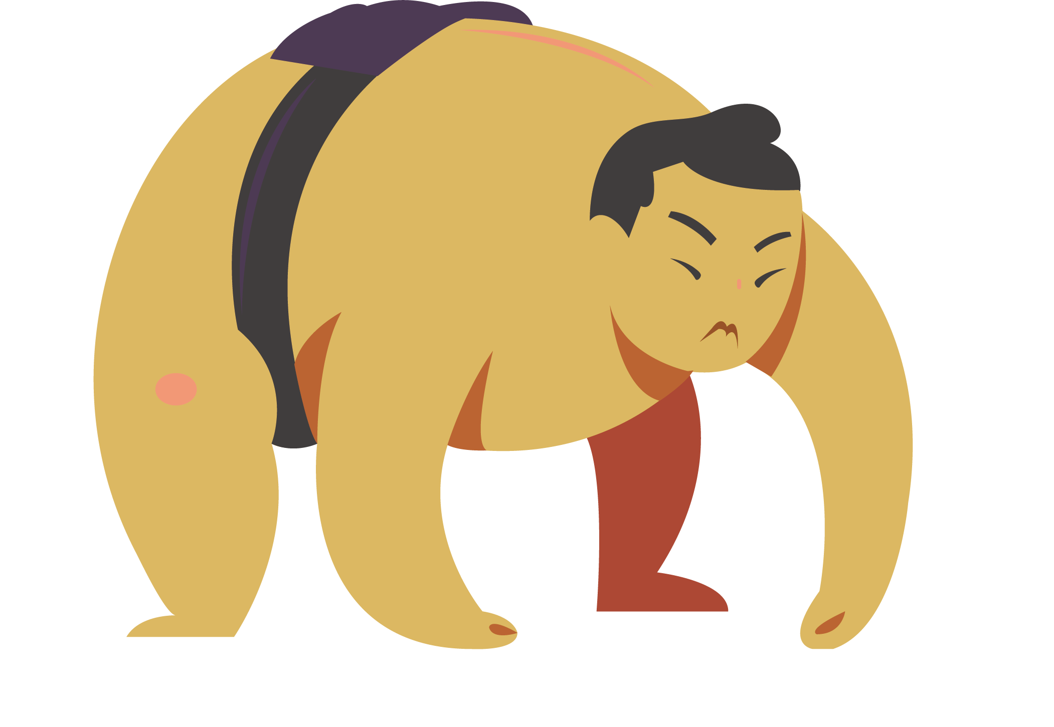 Sumo Euclidean Vector Clip Art - Sumo Euclidean Vector Clip Art (2102x1451)